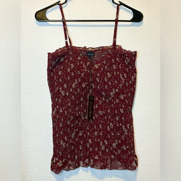 Zenobia Smocked Cami - Picture 1 of 5